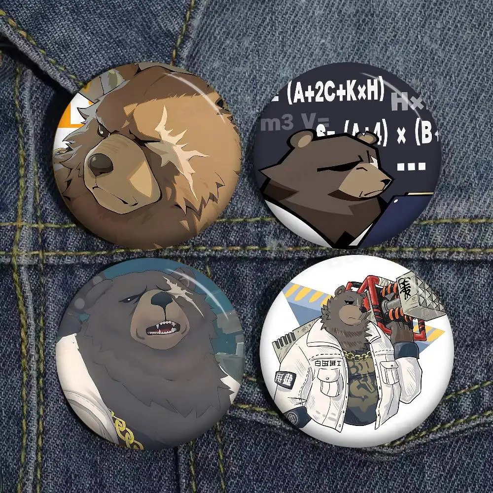 Ben Bigger Zenless Zone Zero Photo Brooches Creative Round Badge Gifts Pins 32/44/58mm