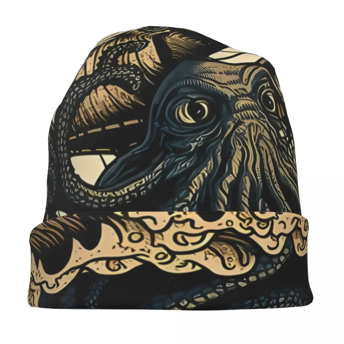 OctopusGorros Bonés para Homens, Moda Bonnet Chapéus