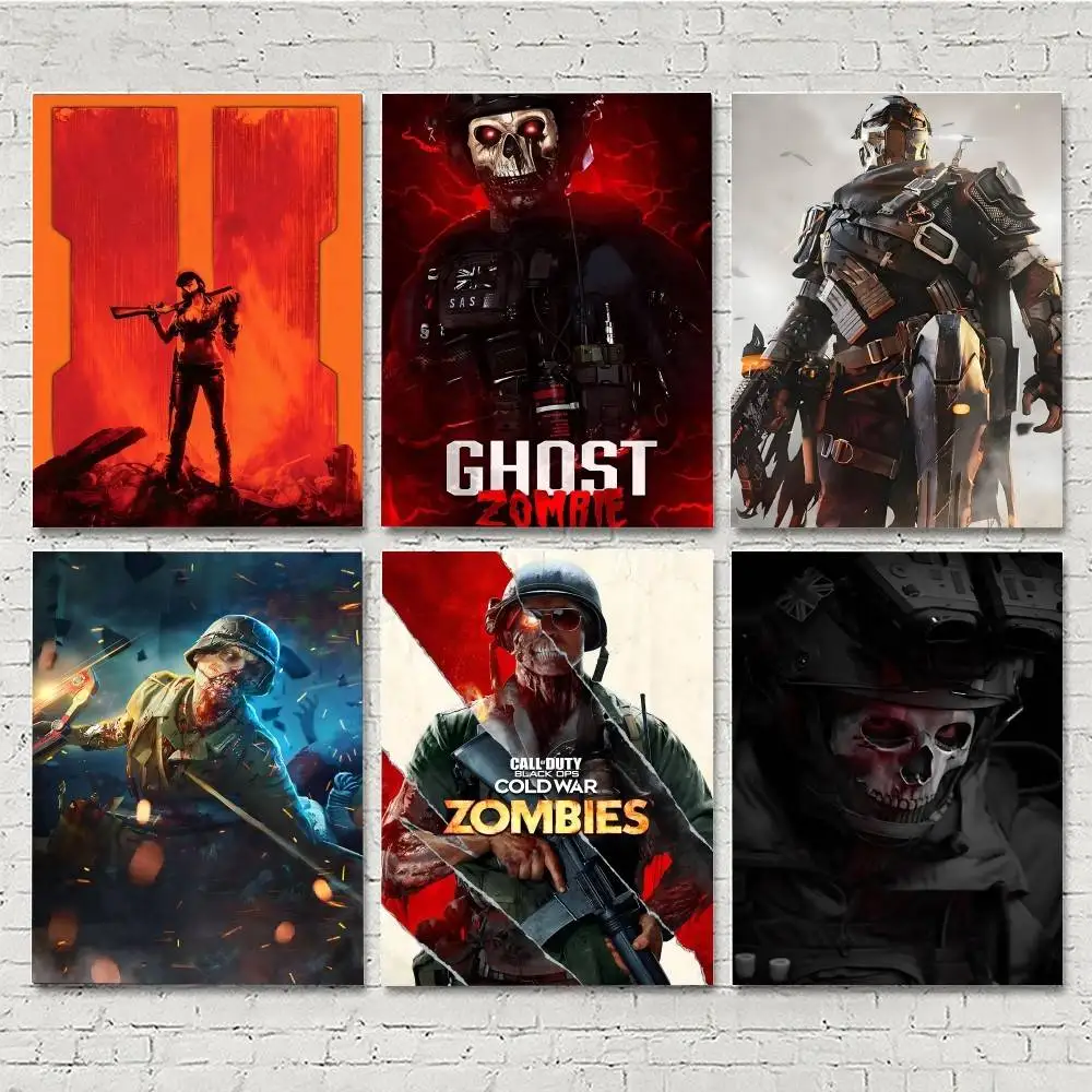 FPS Game C-Cod Z-Zombies Posters HD Print Vintage Wall Art Decor for Home Study Room