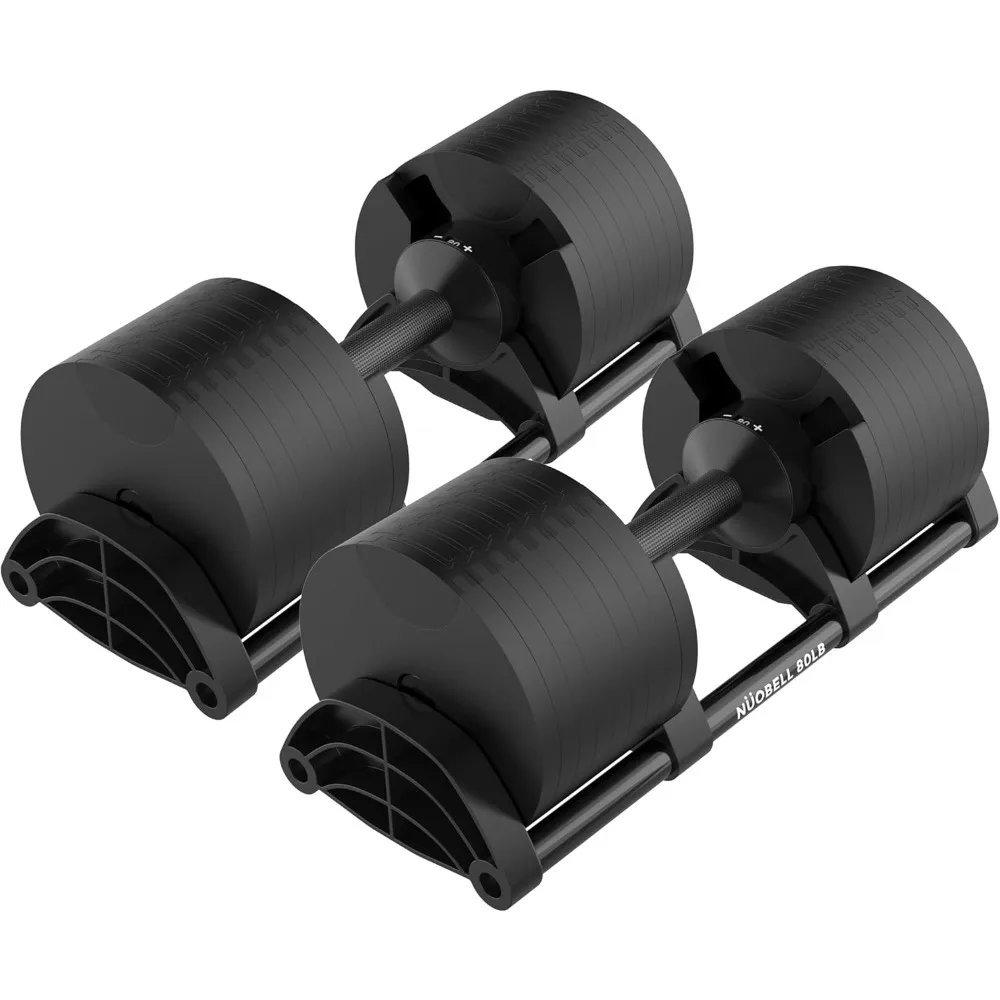 

Adjustable Dumbbells Pair 5-80 lbs : the Adjustable Dumbbell Set to Replace 16 Sets of Dumbbells