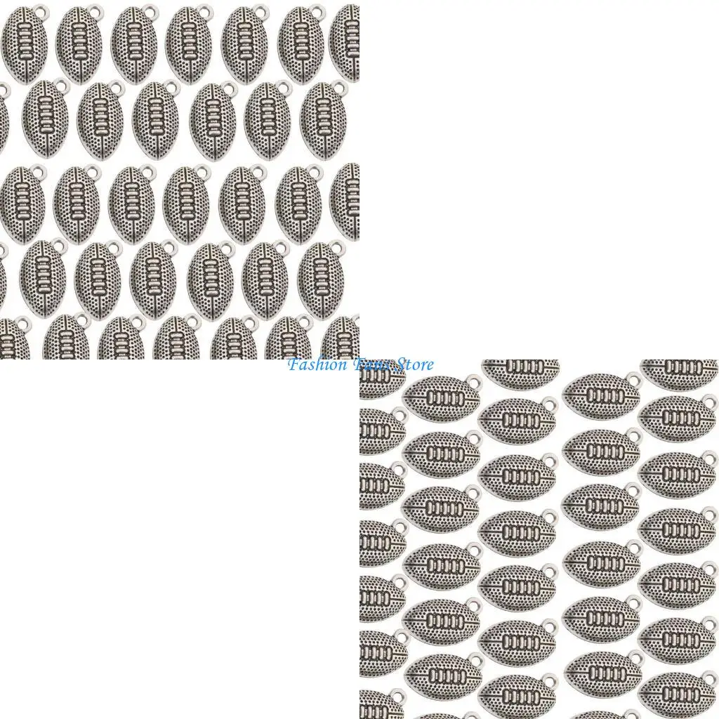 

100PCS Vintage Zinc Alloy Sports Themed Pendants Jewelry Making Pendant for Jewelry and Craft Making Projects