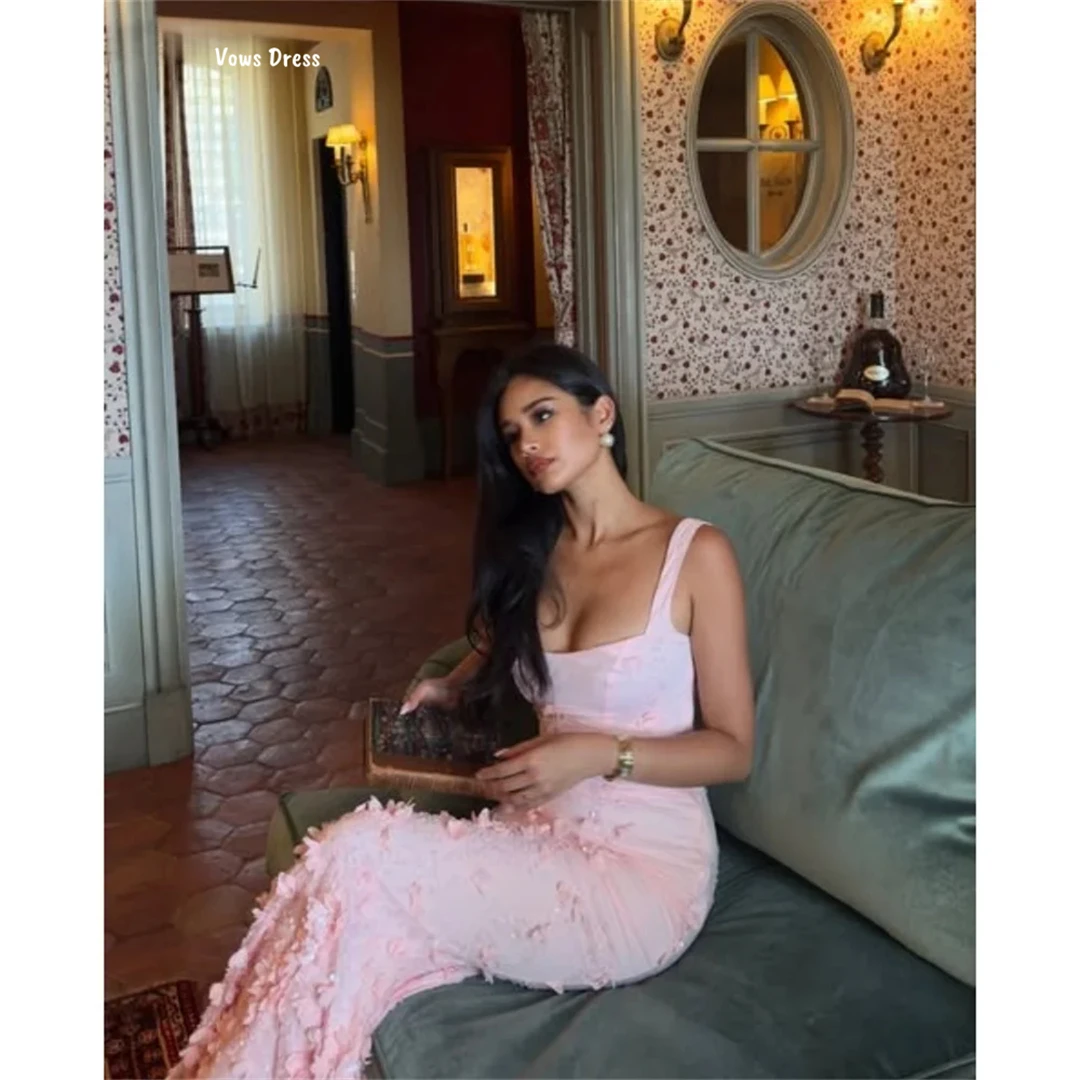 

Vows Custom Made Ball Gowns Evening Dresses for Women Wedding Party Dress Sling Robe De Cocktail Femme Straight Tube Flower Prom