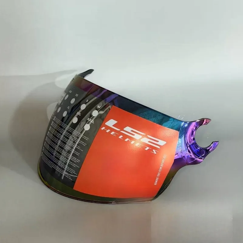 For LS2 OF562 Windproof Helmet Visor Day Night Mirrored Lens UV Protection UV Plating Replacement Helmet Parts