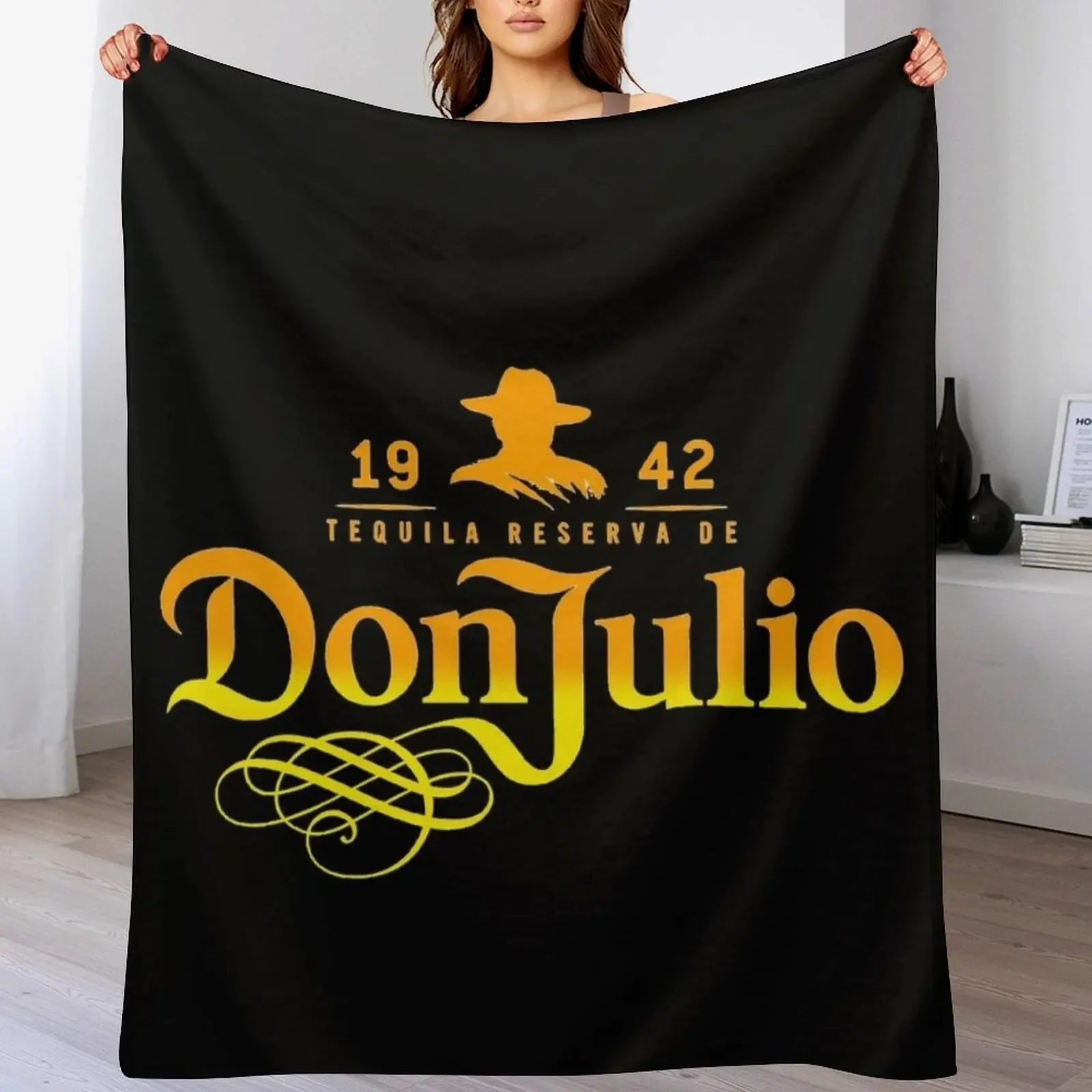 Don julio Logo Throw Blanket Decorative Beds Furry Blankets