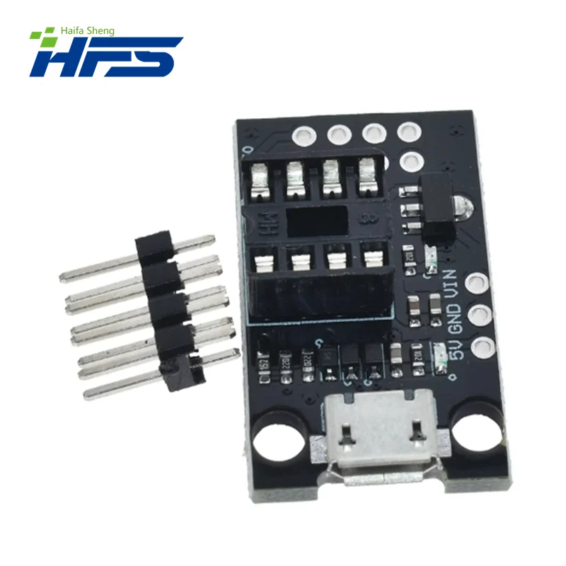 ATtiny13A / ATtiny25 / ATtiny45 / ATtiny85 papan Bare pemrograman pengembangan ATTINY yang dapat dicolokkan