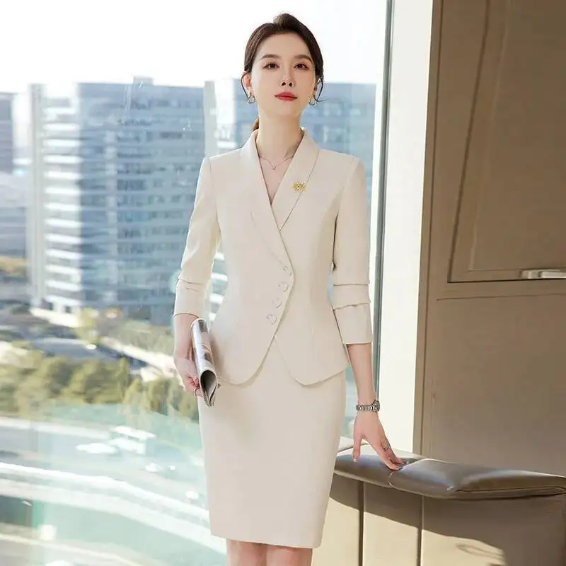 Formal Professional Women Business Suits for Ladies Office Work Wear Career Interview Blazers Sets OL Styles Outfits