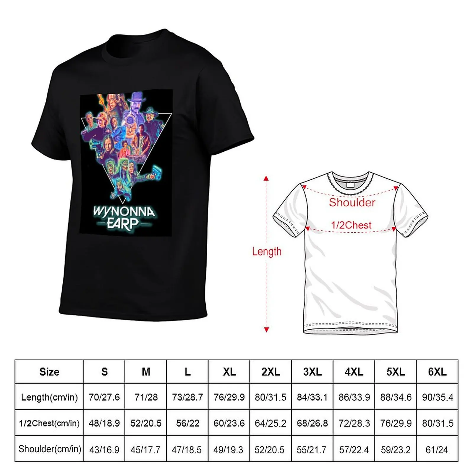 Wynonna Earp 80's Theme Collage T-Shirt Casual Basic Short Sleeve T-Shirt