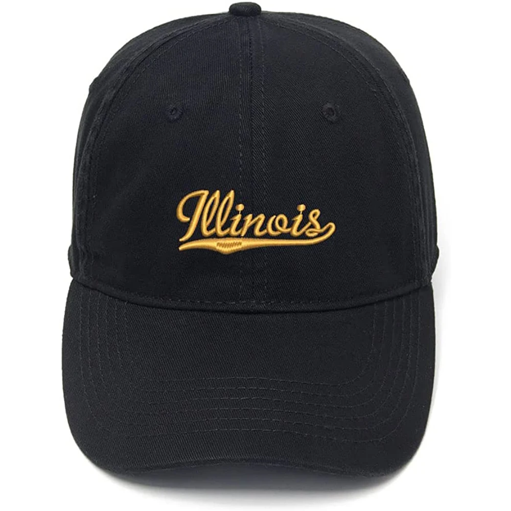 

Lyprerazy Men's Baseball Cap Illinois - IL Embroidery Hat Cotton Embroidered Casual Baseball Caps