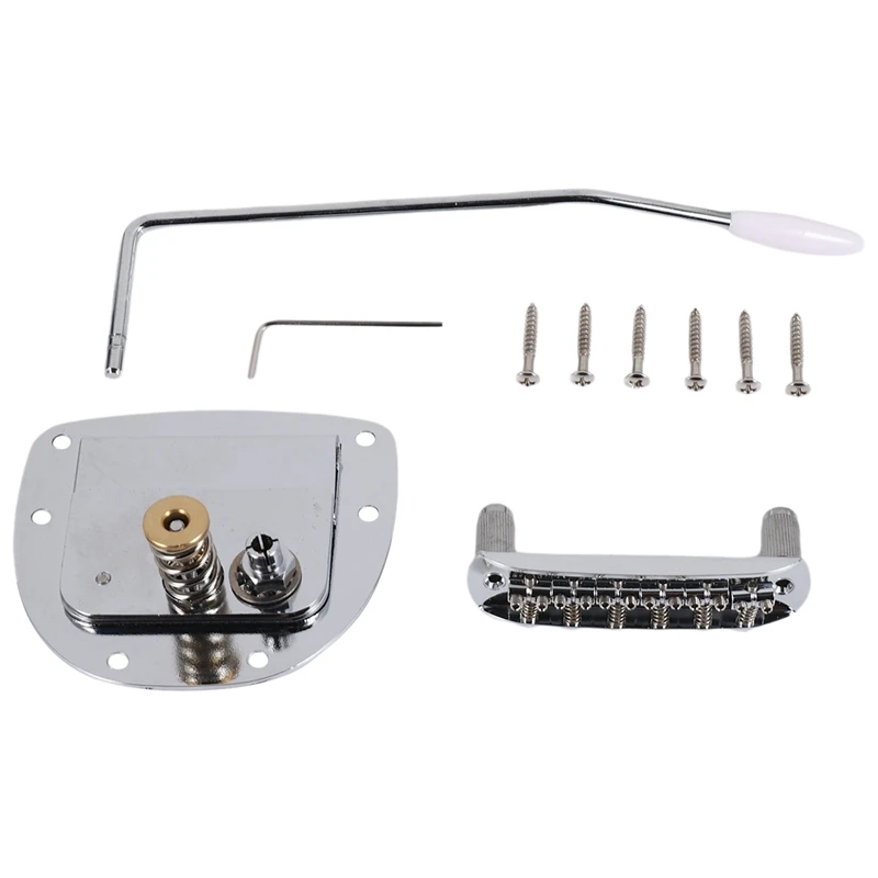 Placa de tração de ponte de guitarra ONGE Tremolo para acessórios de substituição Mustang e Jazzmaster