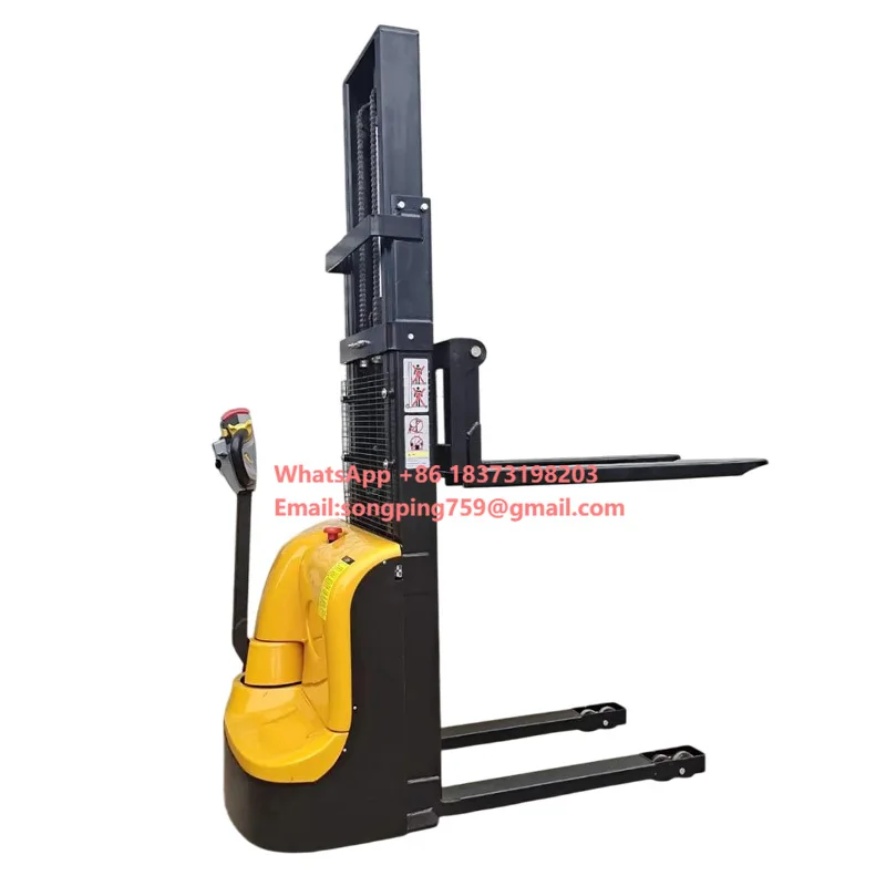 

2 Ton 3M Heavy Weight Electric Stacker Pallet Fully Electric Walkie Stacker Forklift Machine
