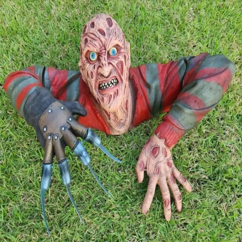 Horror Creeper Zombie IndoorOutdoor Garden Statue Halloween Decoration Resin Sculpture Home Party Decor Gift - view 2