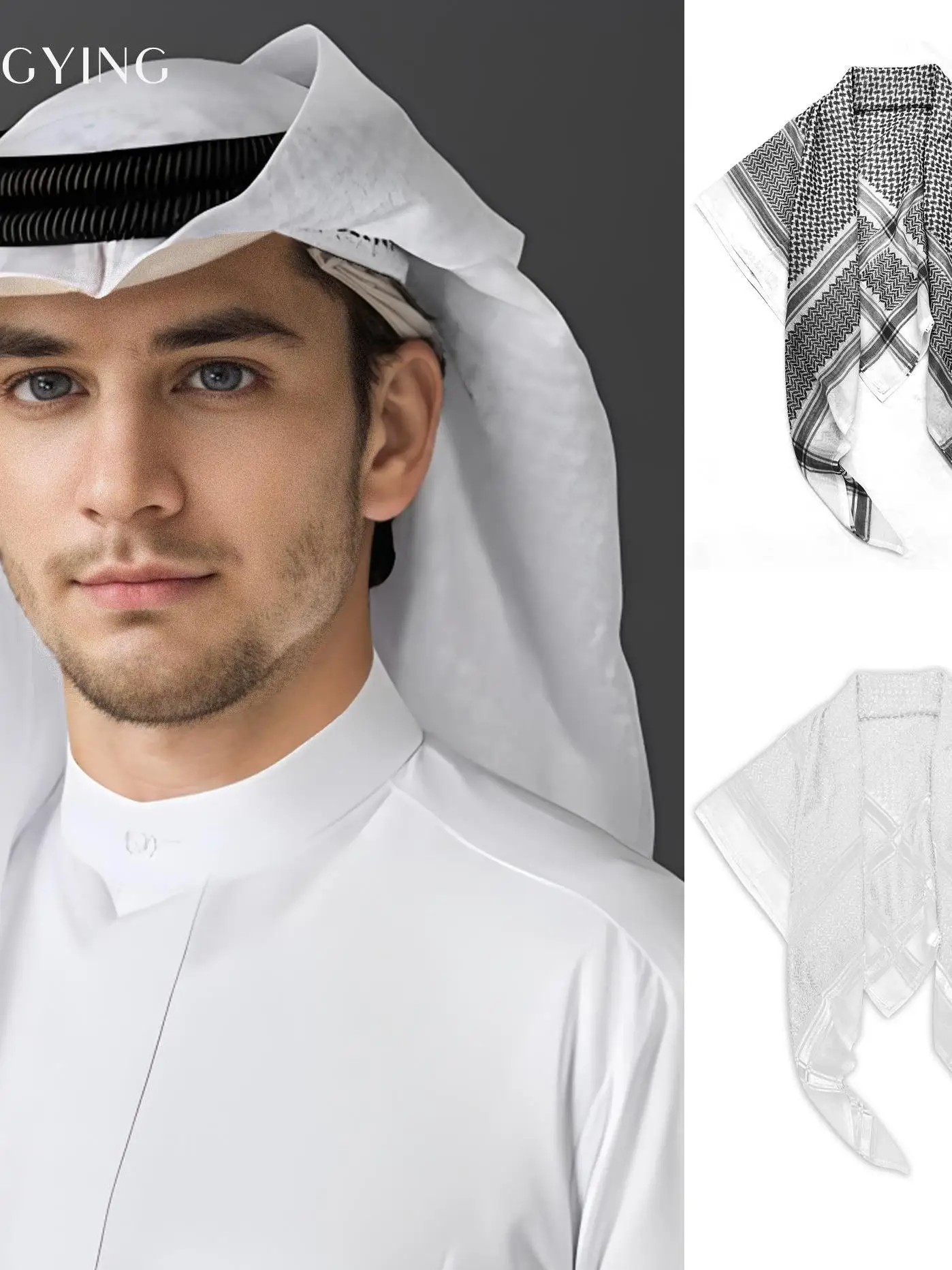 

Арабский Дубай S, мужской большой шарф на Ближнем Востоке, квадратный шарф, головной платок, трансграничный весенне-осенний студенческий размер 4XL