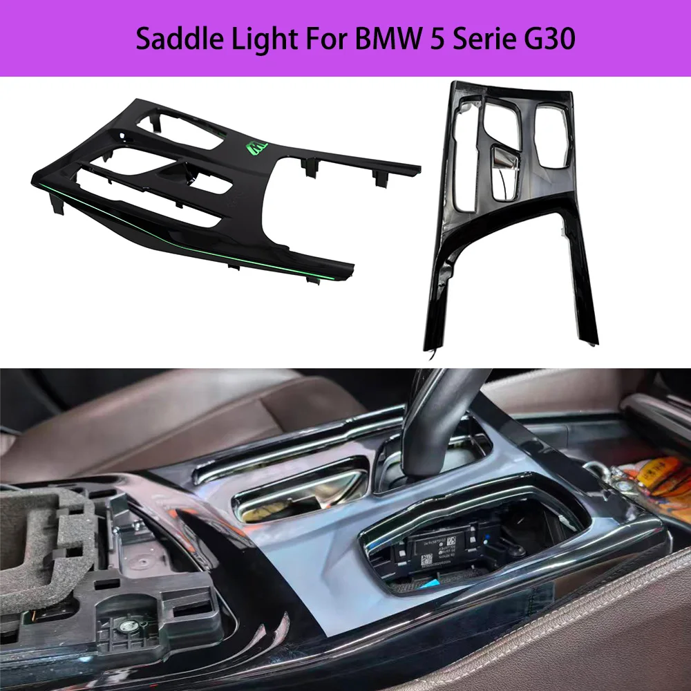 11 Farben Sattelbeleuchtung für BMW 5er Serie 6GT G30 G32 M5 - Auto-Ambientebeleuchtung Zentralsteuerung Dekorative Lampe Nachrüstung mit Fernbedienung