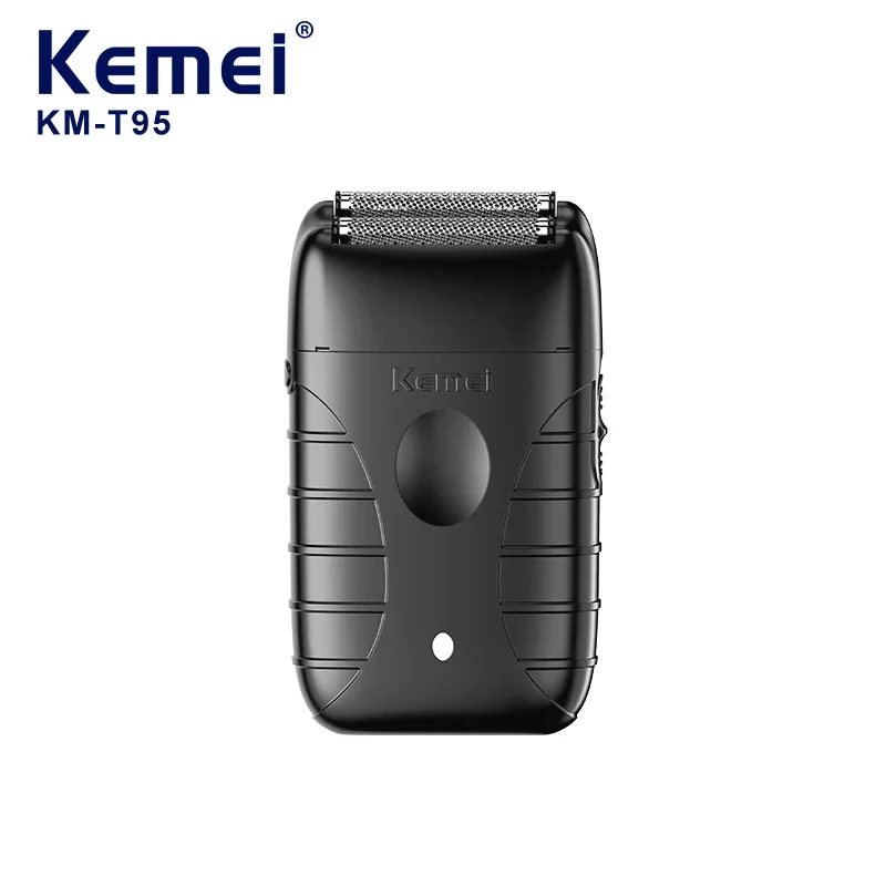 

Kemei KM T95 Men's Electric Shaver USB Rechargeable Rotary Razor, Portable Beard Trimmer for Smooth Shaving