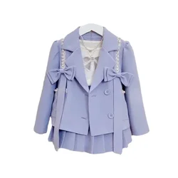 2022 spring fall Kid teen Girls  Clothes Sets long  Sleeve Tops +pant 2 pcs Fashion Lovely Clothing 2 12Years