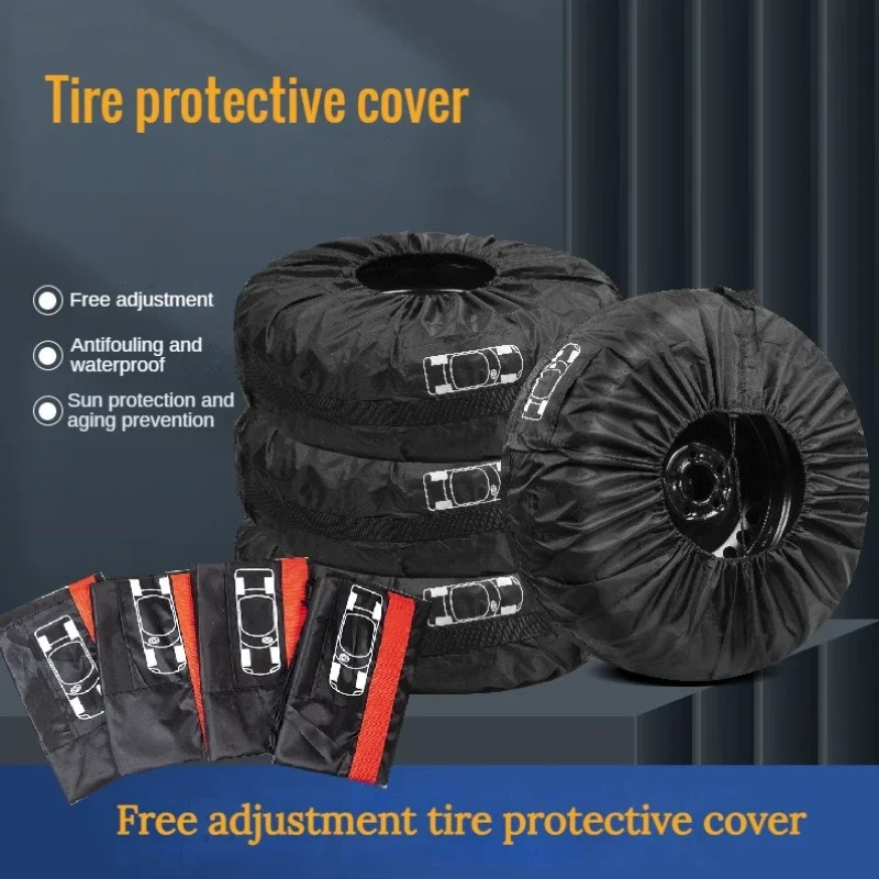 

Universal Spare Tire Cover Case Polyester Car Tyre Storage Bags Automobile Tyre Accessories Auto Vehicle Wheel Protector