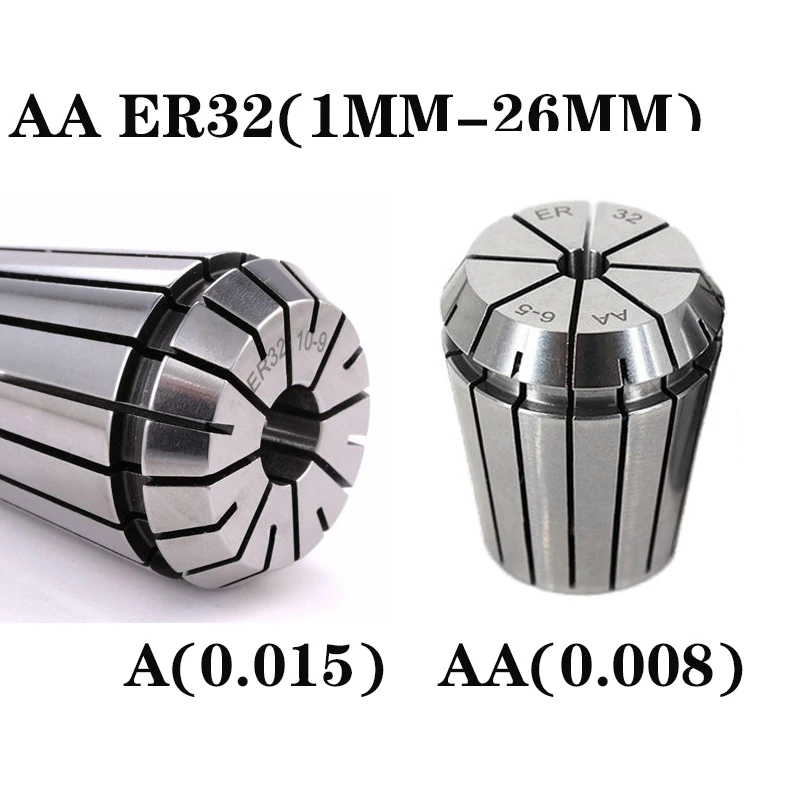 

ER32 Collet ER Chuck ER Collet High Precision 0.008 1mm-25mm ER32 Spring Collet High Precision Colle Er32 AA Colle Set