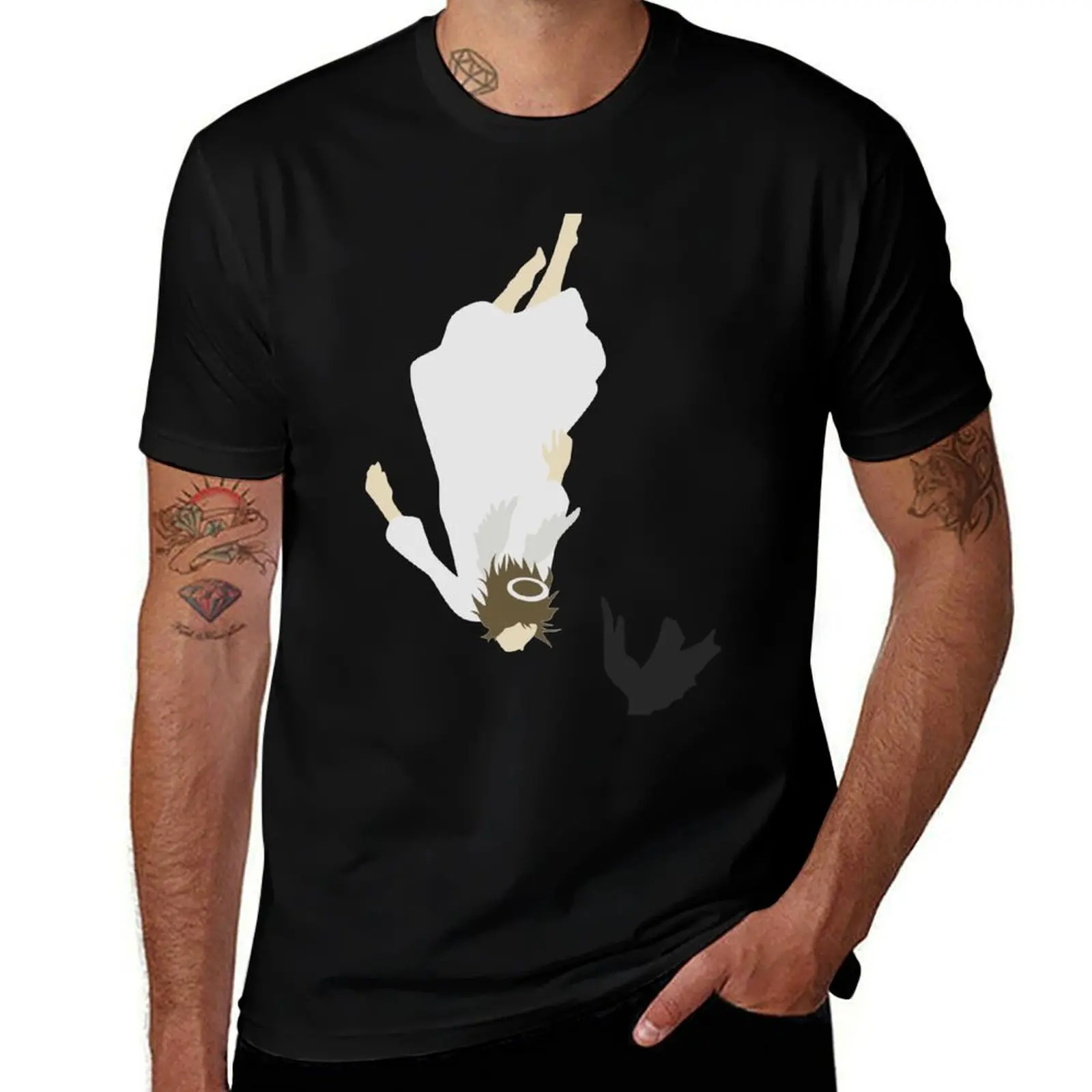 

t cotton shirt Angel Haibane T-Shirt graphic shirt t cotton man t Renmei man Falling shirt man -