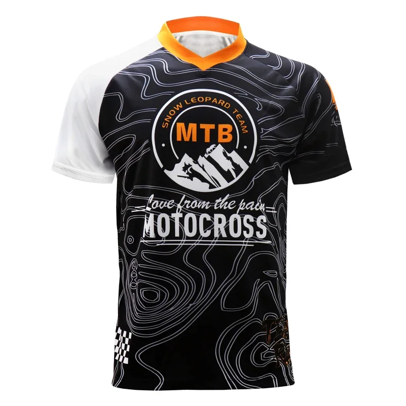 Long Sleeve Quickdry Men MTB Cycling Jersey Downhill Road Bike Shirts Mountain Bicycle Wear Motocross Ciclismo Cloth image 2