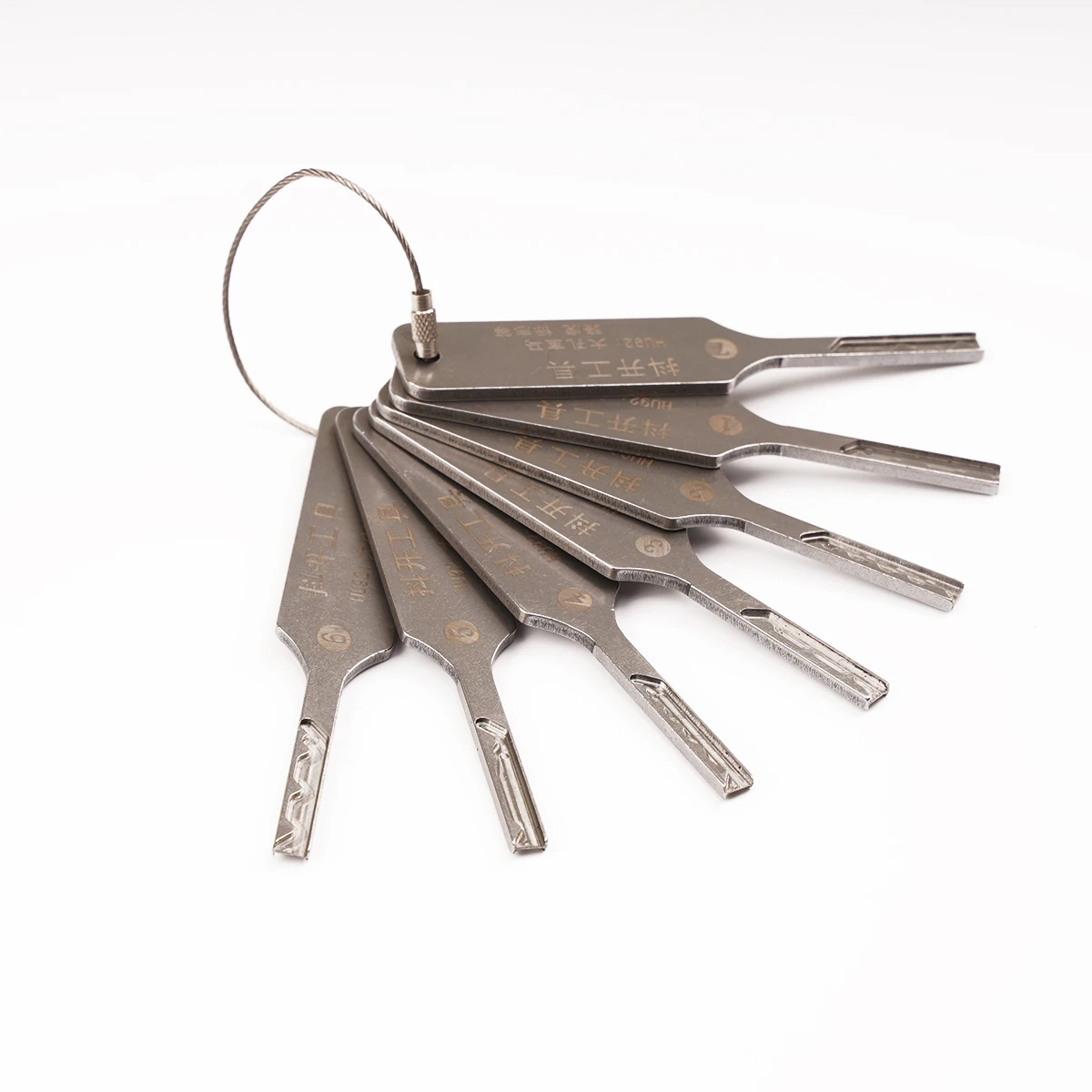 

LISHI Car Unlocking Key 7 Pieces Emergency Set Stainless Steel hu92 power keys