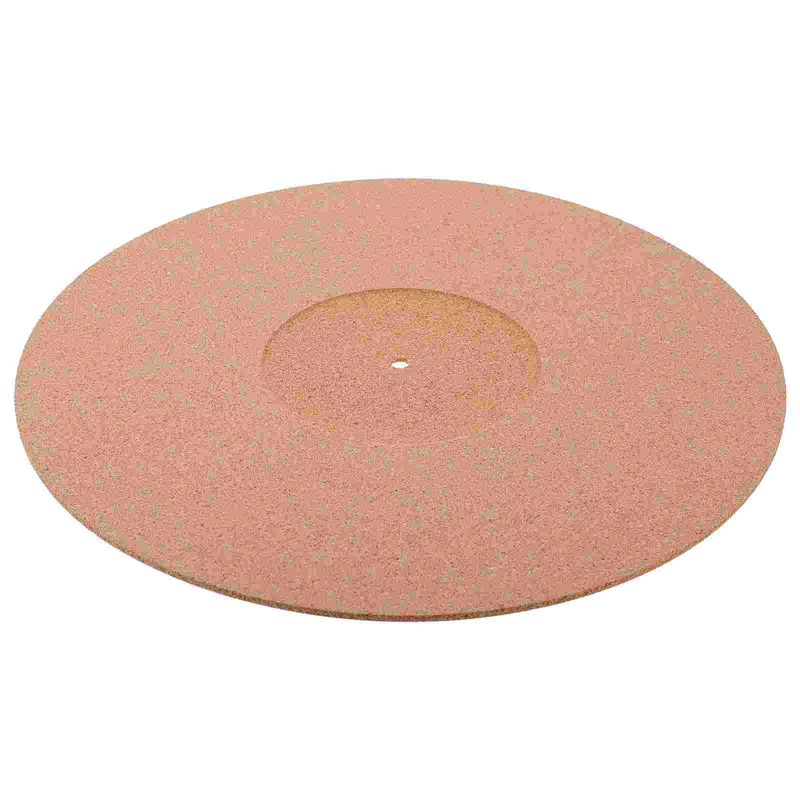 

Record Player Mat Cork Vinyl Pad Non-slip Turntable Slipmat Protective Recorder