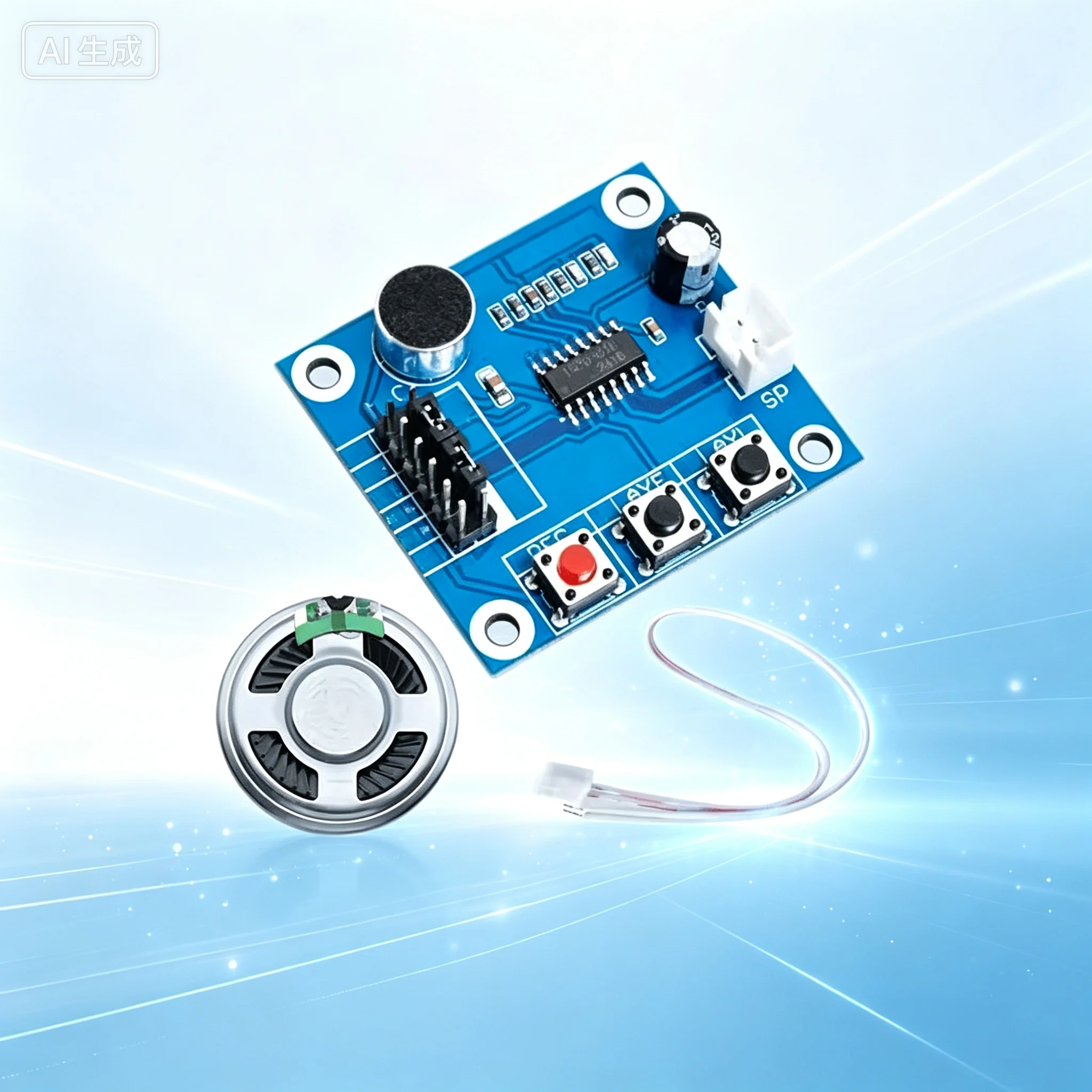 Recording for ISD1820 Voice Module With Microphone, 0.5W Speaker  10pcs