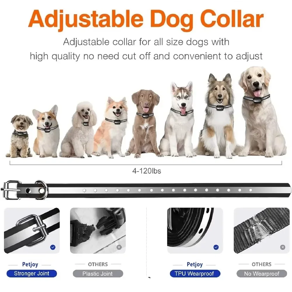1000M Dog Training Collar With Remote,Dog Bark Collar,Waterproof Rechargeable Training Dog Collar with Shock Vibration Sound view 6