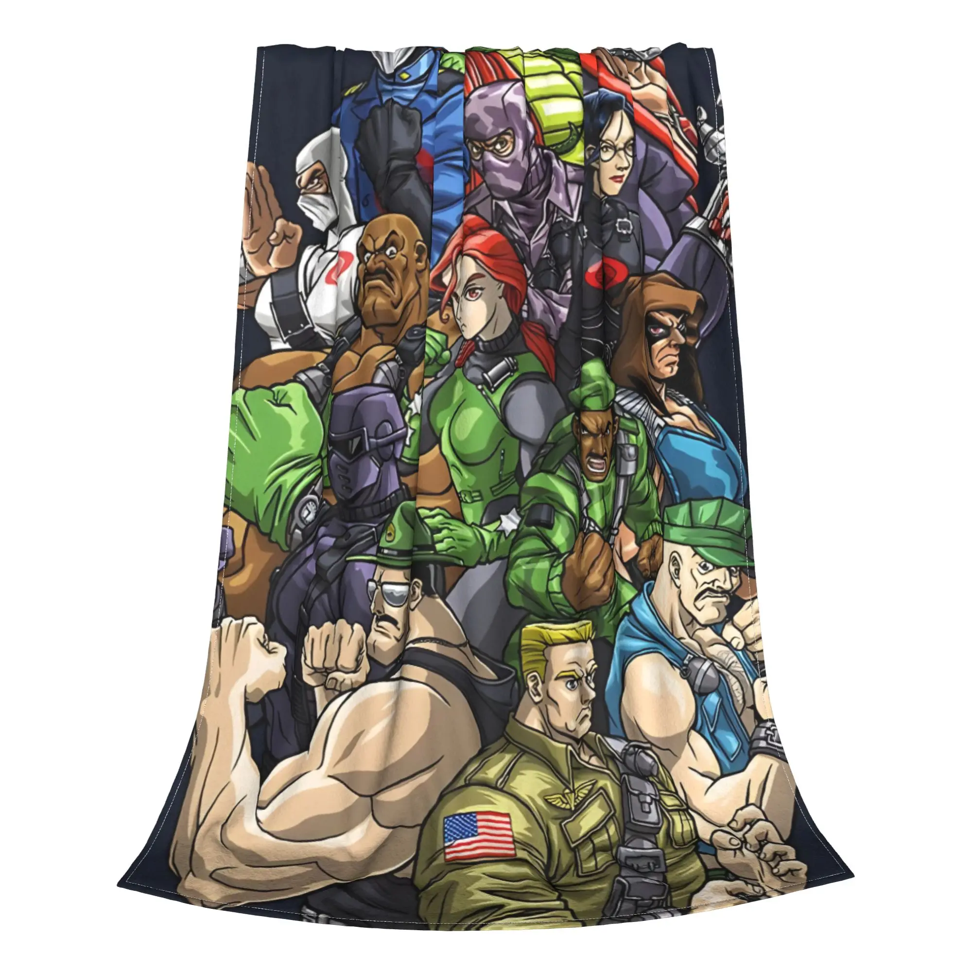 1PC MIGHT MAKES RIGHT! GI Joe Home Room Decorations Winter Blankets For Adults Bedding Home Interior Sofa Knee