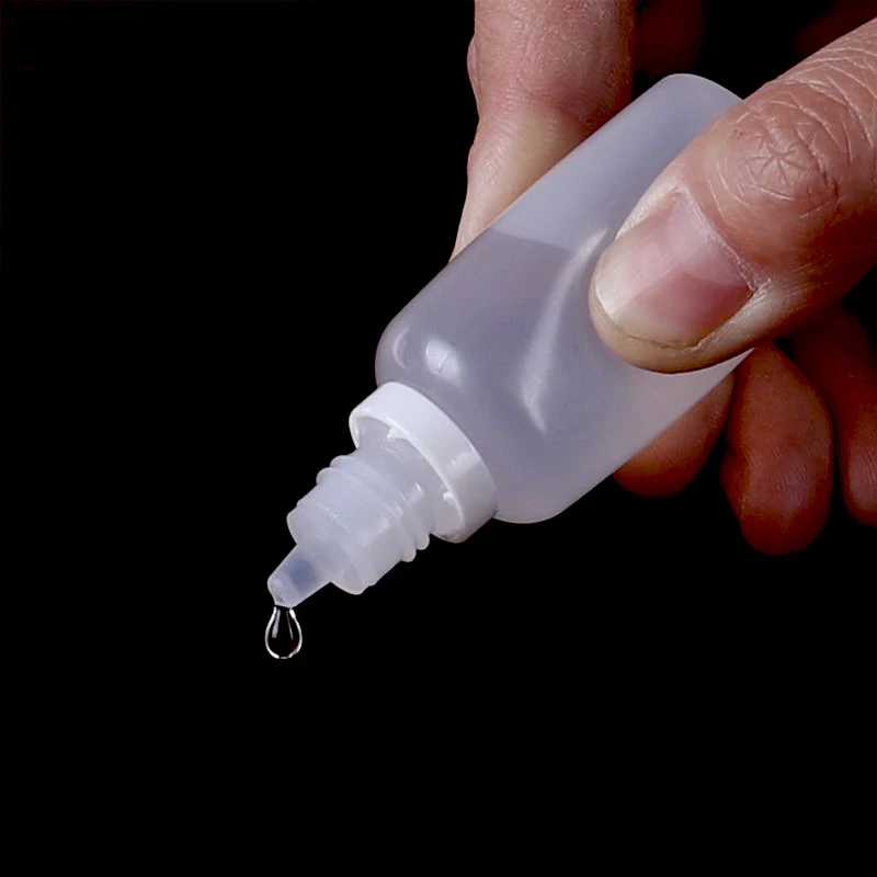 100pcs Dropper Bottles Squeezable Eye Drop Bottle Empty Plastic Liquid Eyedrops Vial 3ml 5ml 10ml 15ml 20ml 30ml 50ml 100ml