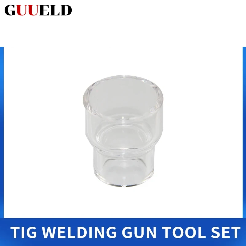 7pcs TIG Welding Torch Stubby Gas Lens #12 Pyrex Glass Cup Contact Tips Kit For WP-17/WP18 WP26 Tool Parts Heat Resistant Cup