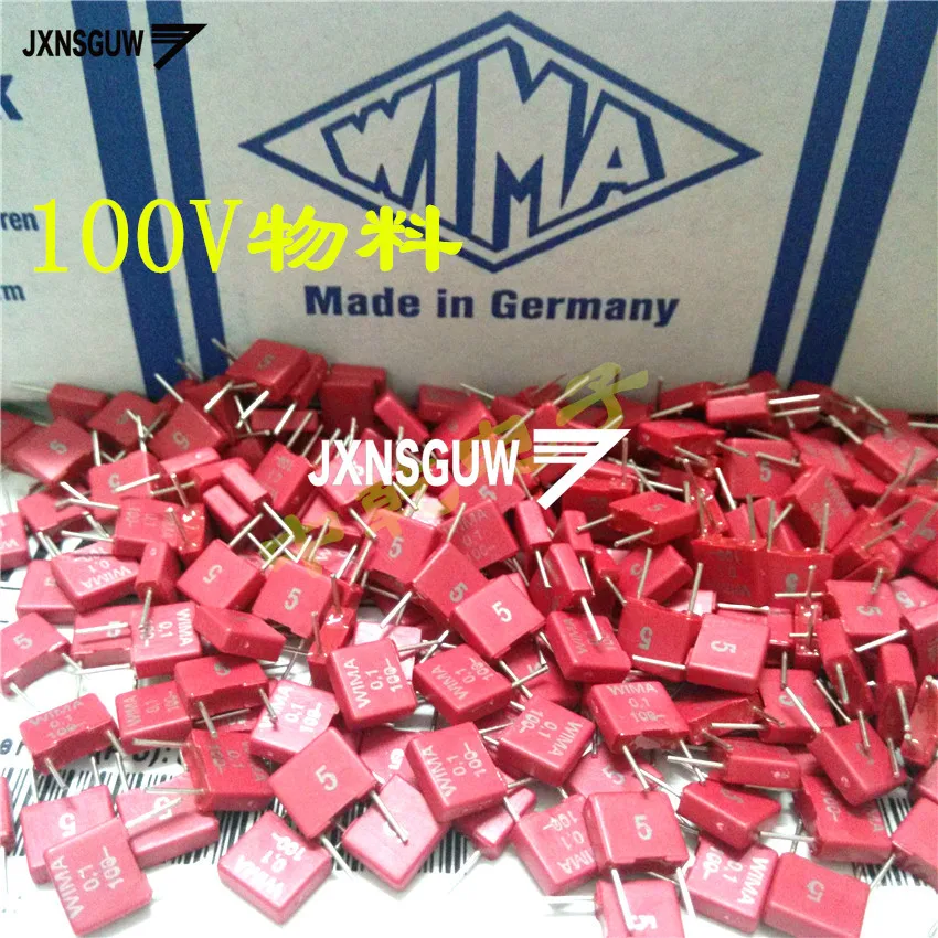 10 piezas de Alemania WIMA MKS2 5MM 1NF 2.2NF 10NF 15NF 22NF 27NF 33NF 39NF 47NF 68NF 100NF 150NF 220NF 330NF 470NF 680NF 100V 63V 104