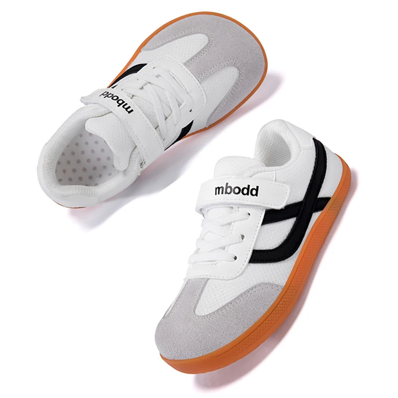 Zapatillas minimalistas para niños pequeños, niños y niñas, con puntera ancha, sin cordones, para actividades al aire libre, caminar y correr.