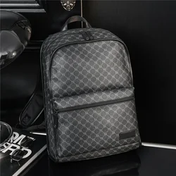 Fashion Backpack Men Luxury Brand Design Men's Backpacks Plaid Large-capacity Travel Backpack Male School Book Bag Back Pack