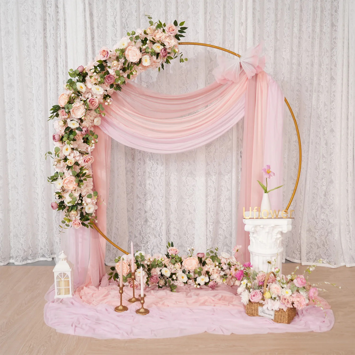 

Роскошные розы цвета шампанского Uflower для свадьбы, дня рождения, банкета, прямой трансляции и домашнего декора, элегантные цветочные композиции