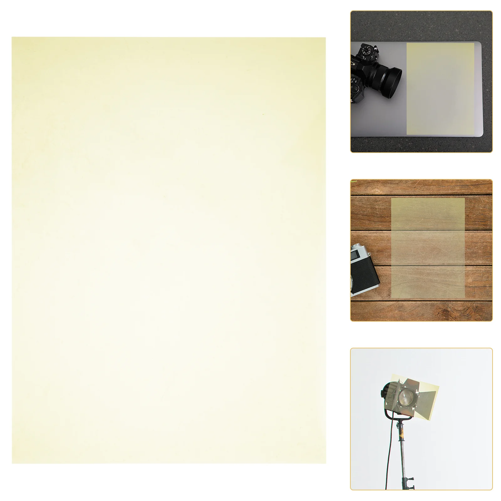 

12Pcs Photography Light Gel Sheets Colored Plastic Filters Premium PVC Gel Filters for Theater Party Lighting Effects