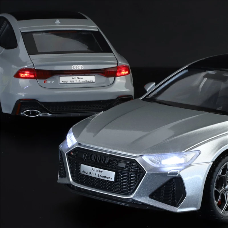 1:24 AUDI RS7 Coupe Alloy Sports Car Model Diecast & Toy Vehicles Metal Car Model Simulation Sound and Light Collection Kid Gift