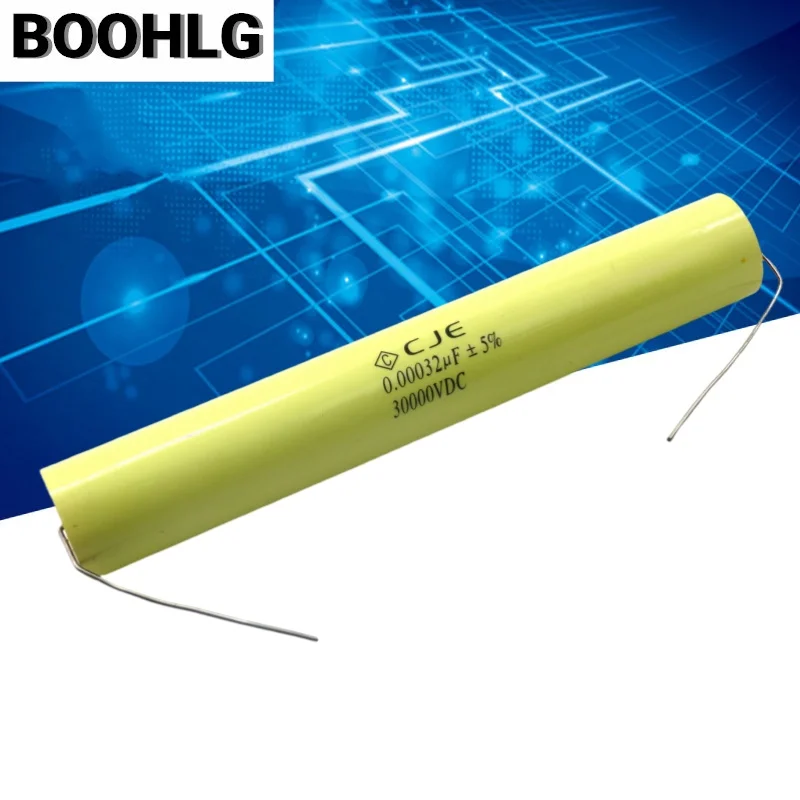 

1 шт. CJE 320PF 0,00032 мкФ 30000 В 5% высоковольтный металлизированный неиндуктивный поглощающий конденсатор