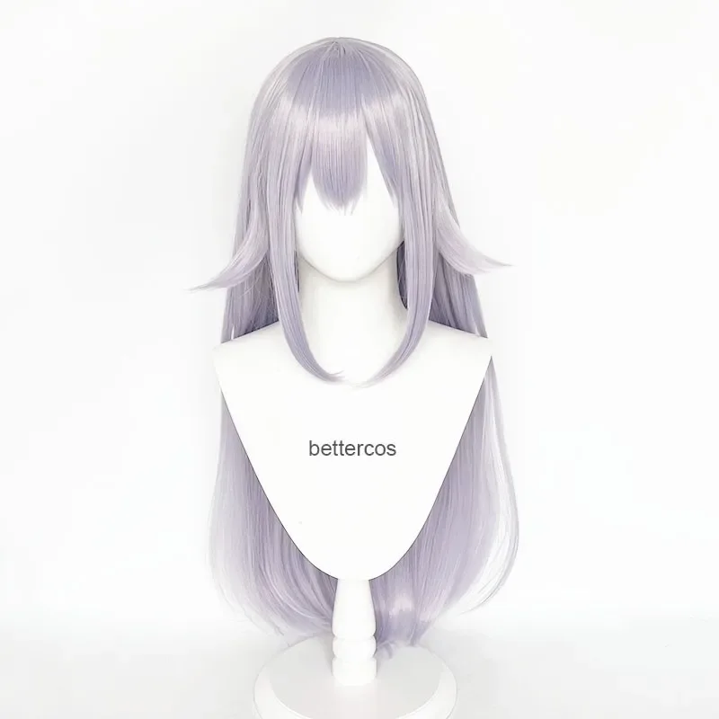 Boutte King Boo Cosplay Wig Long Sliver Purple Wigs Mario Bowsette Blonde Heat Resistant Synthetic Hair Cosplay Wigs Wig Cap