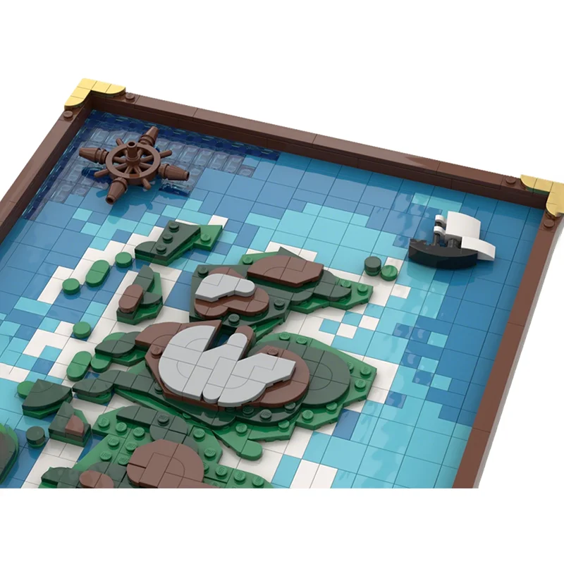 1509 peças MOC Mapa Topográfic - Kingdom Kids Education avaliação e preço