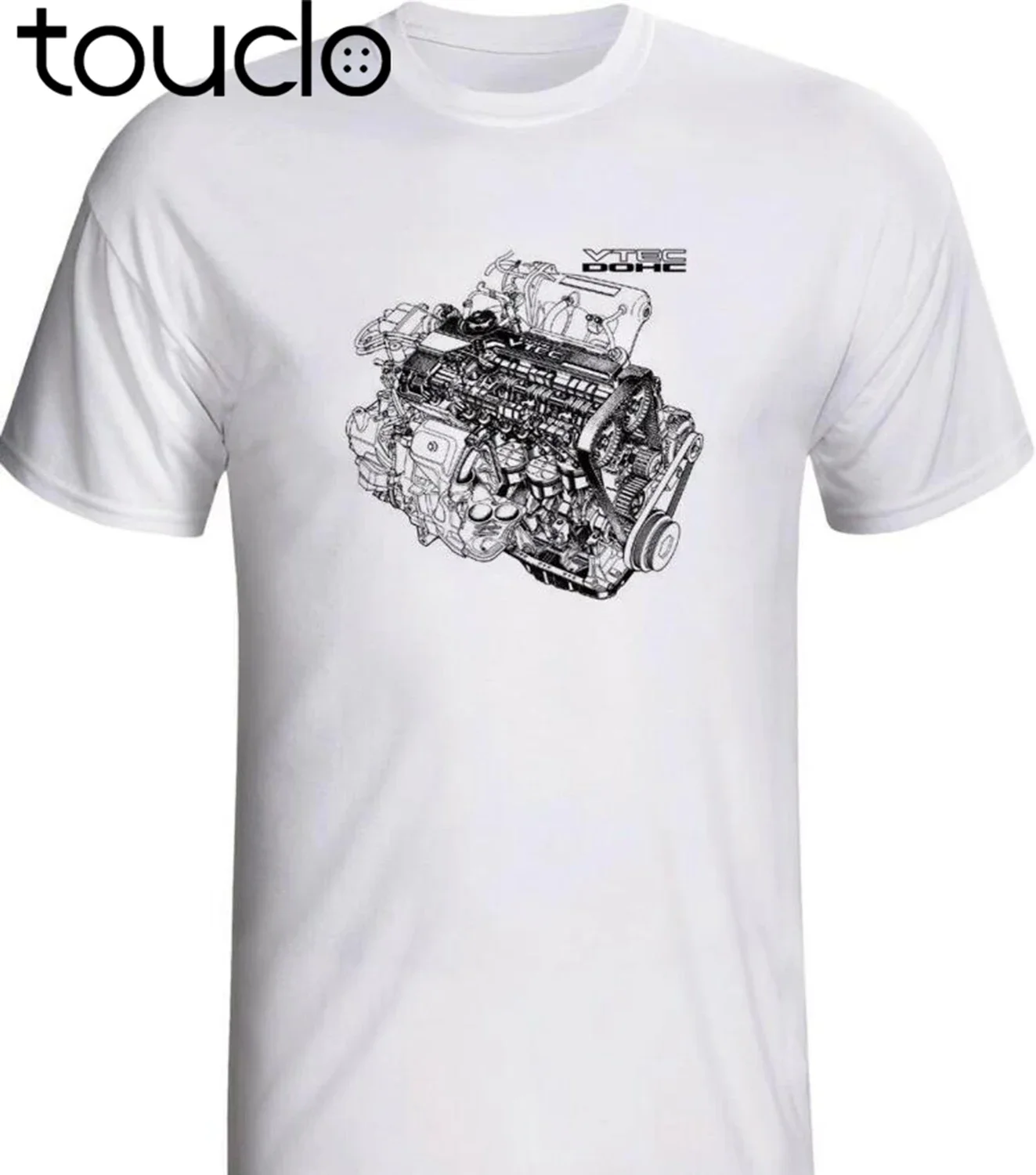 Vtec Engine Shirt Hon Dohc Racing Car T-Shirt Unique Design Tops Tees Summer Men'S Hip Hop Street Extend Men Slim Fit T Shirts