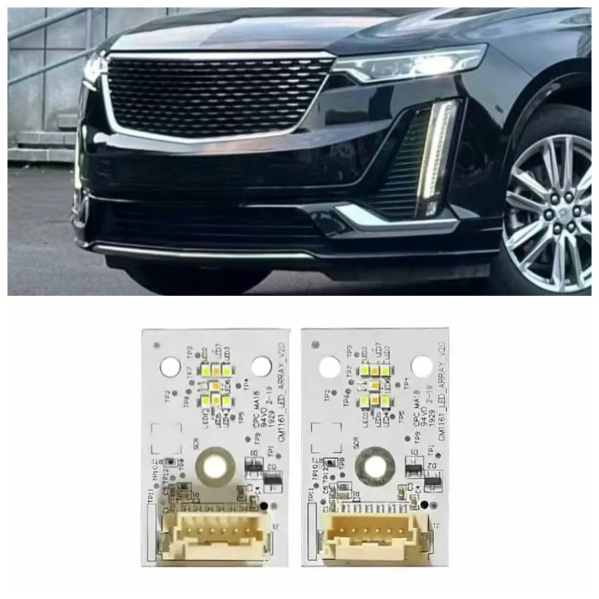 LED DRL Module Chip For Cadillac XT6 2020 2021 2022 Daytime Running Light Source Headlight Component Replacement Car Accessories