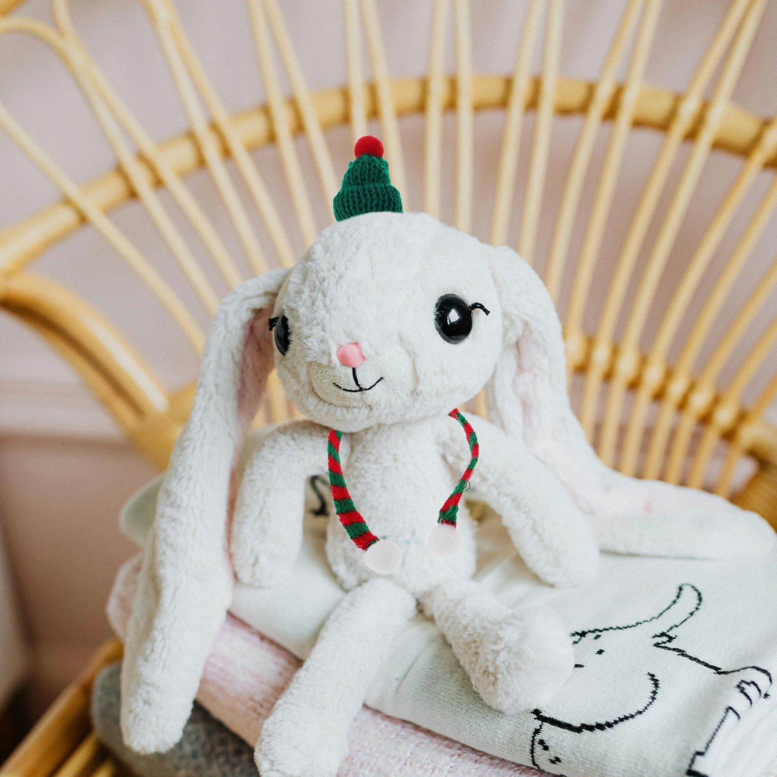 20 peças casa decoração de natal conjunto de enfeites de pirulito mini chapéus lenço de pano de papai noel