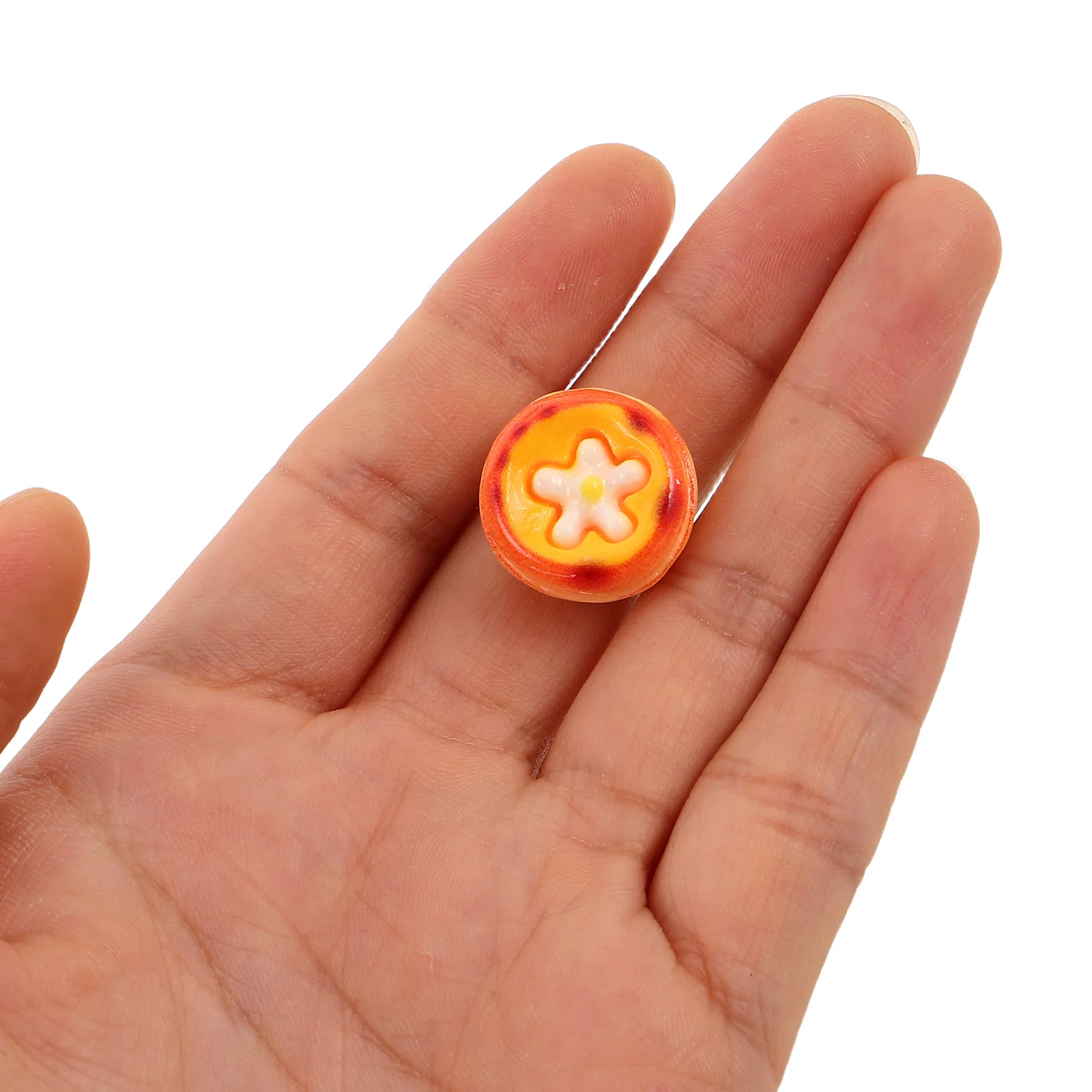 

10Pcs Miniatures Dollhouse Food Mini Egg Tart Realistic Fake Dessert Decoration DIY Kitchen Play Accessories Fake Egg Tart