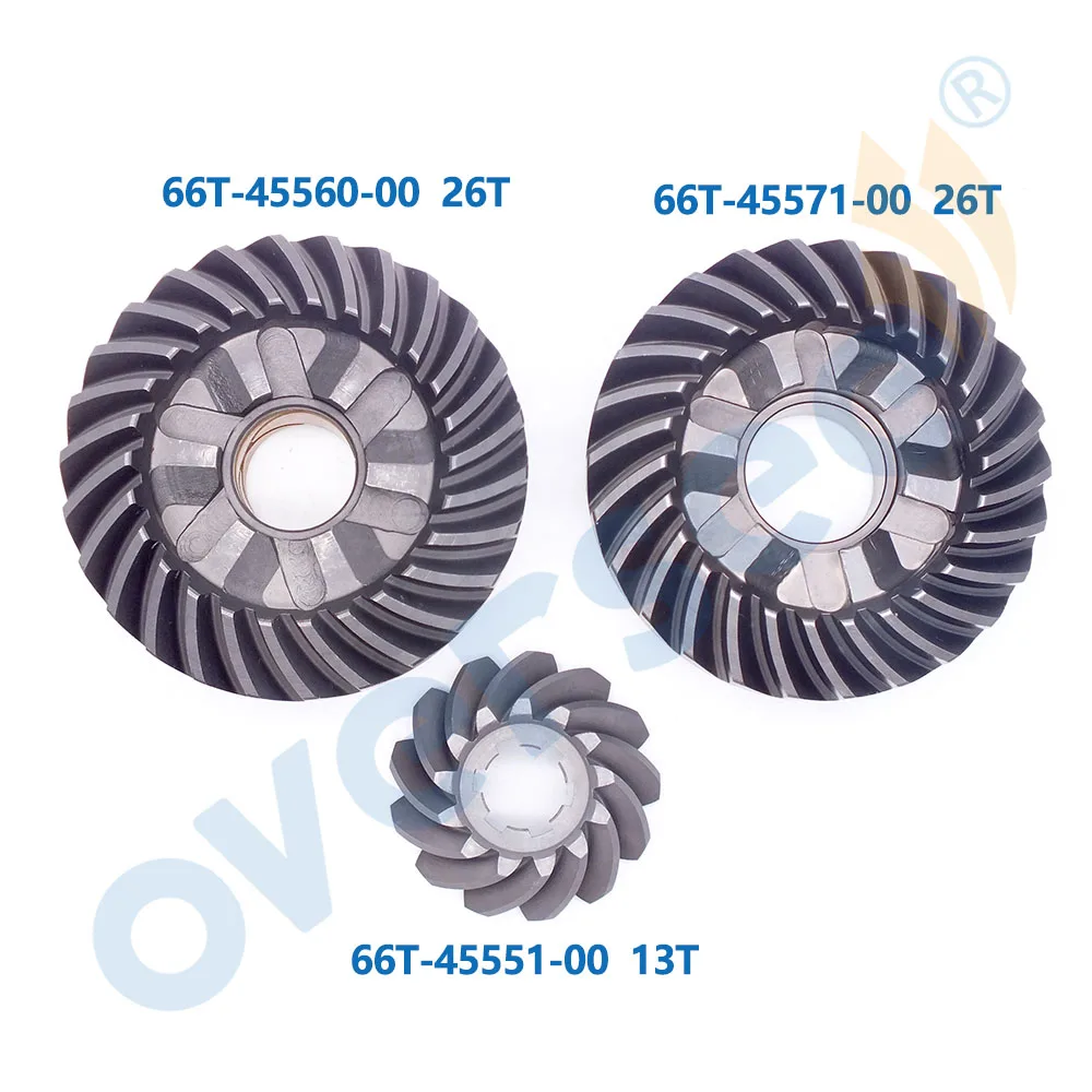 66T Gear Kit For Yamaha Parsun Hidea 2T 40HP 40X Outboard Engine Forward Reverse Pinion 66T-45560 66T-45551 66T-45571