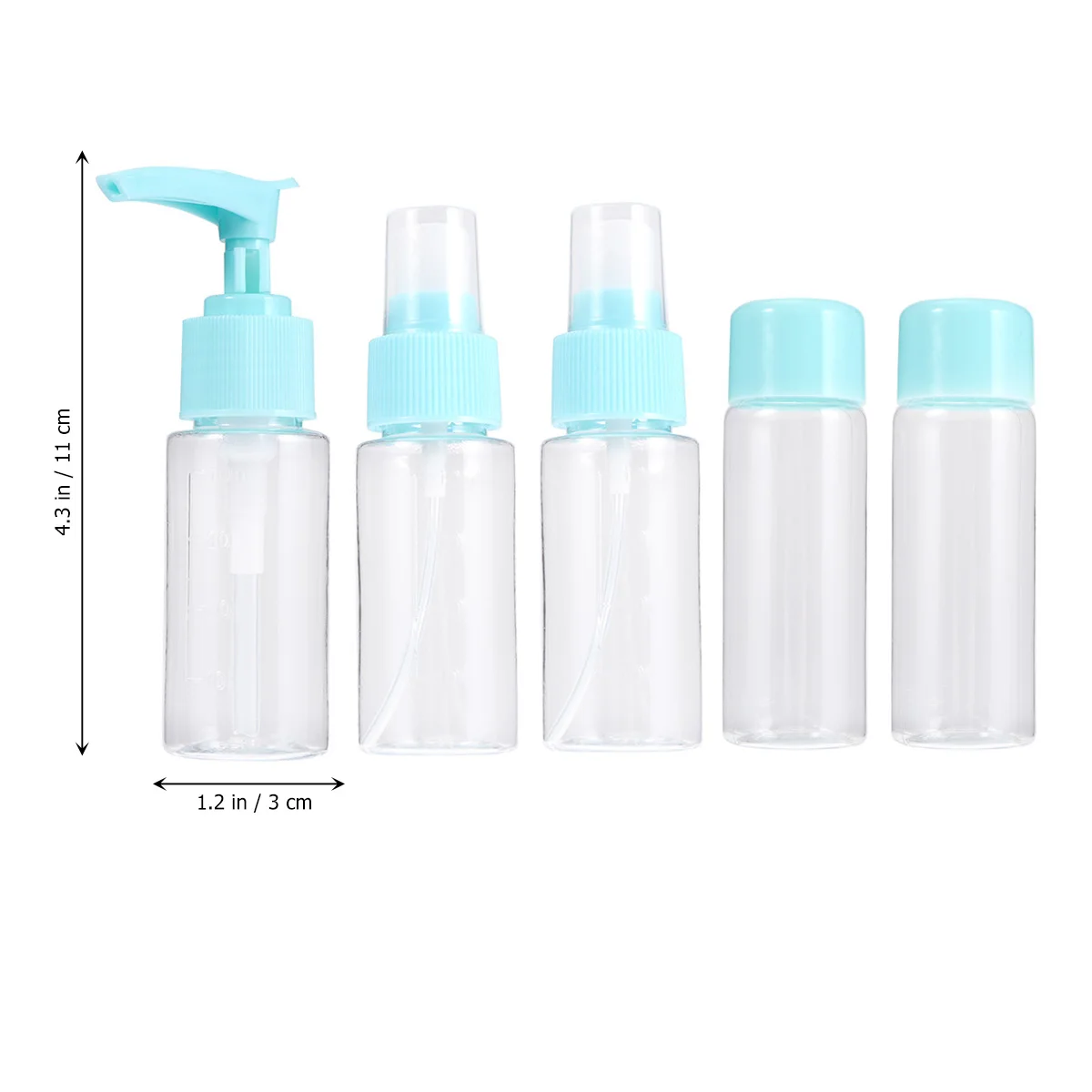 

1Set Travel Refillable Pet Bottles Organizer for Shampoo Lotion Face Wash Sunscreen Body Wash Containers Durable