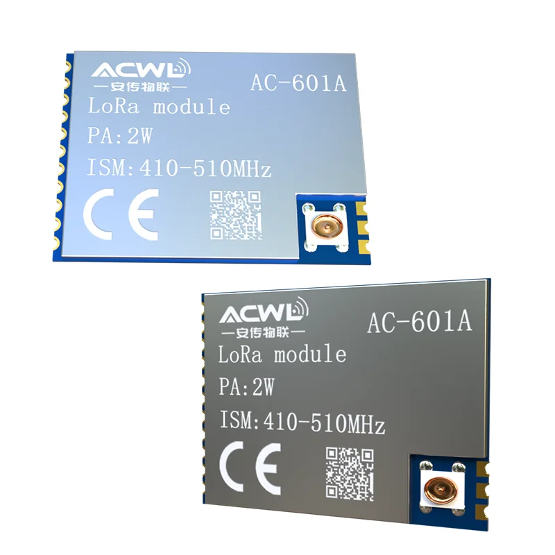 5PCS AC601A 100mW LoRa Wireless Module Ultra Low 1uA Sleep Current 21V 36V Operating Voltage For Battery Powered Applications