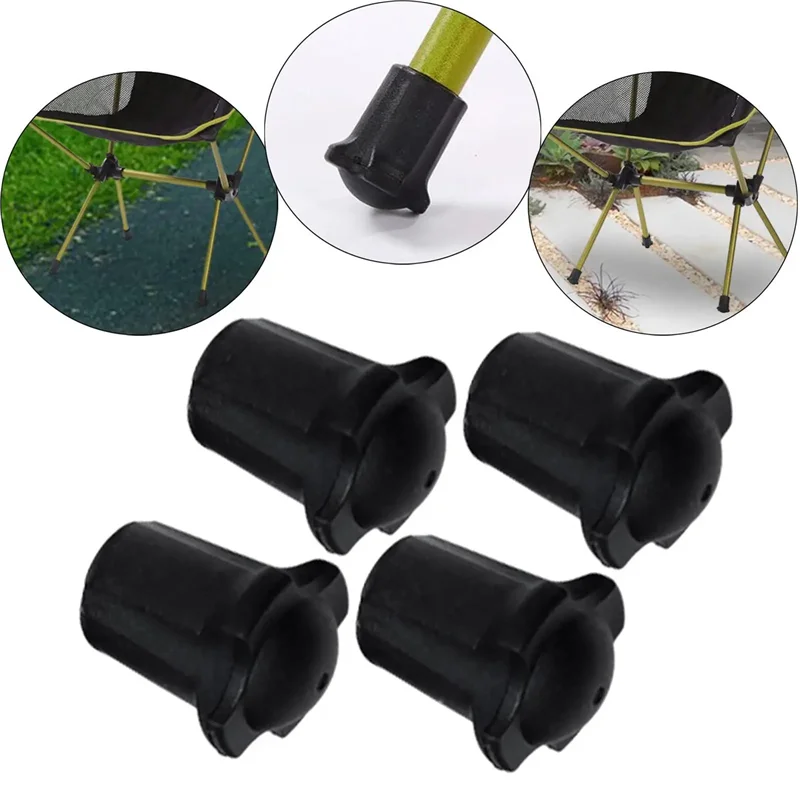 AB15-4 قطعة كراسي قابلة للطي قبعات الساق المضادة للغرق حماية الأرضيات المضادة للانزلاق كرسي حصيرة لحديقة مكتب فناء في الهواء الطلق #4