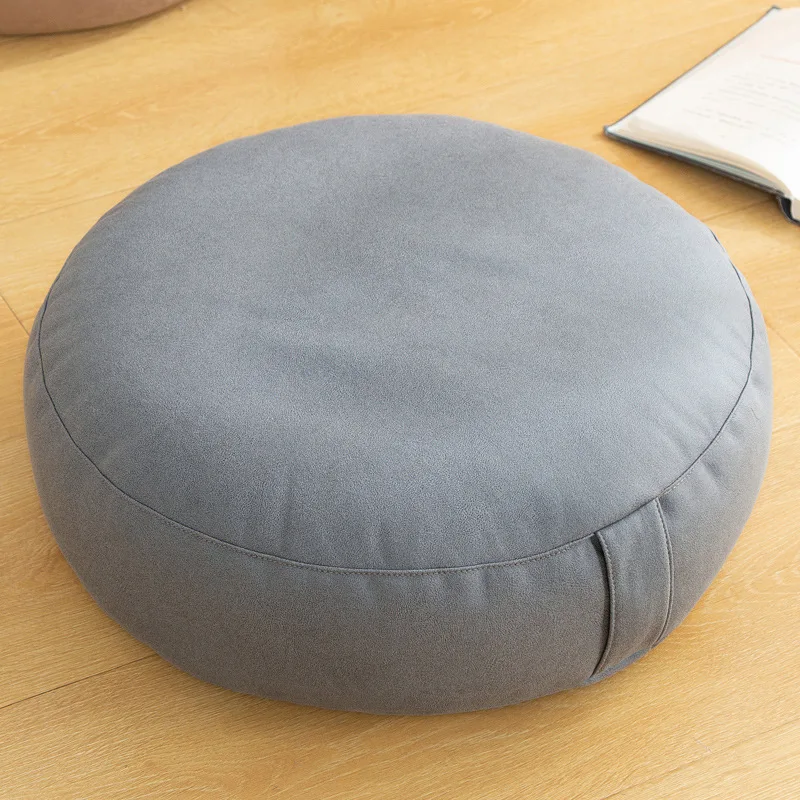 Round Seat Cushion Thick Small Sitting Pier Futon Leather Floor Cushion Lazy Cushion Balcony Bedroom Tatami Sitting Stool Mat