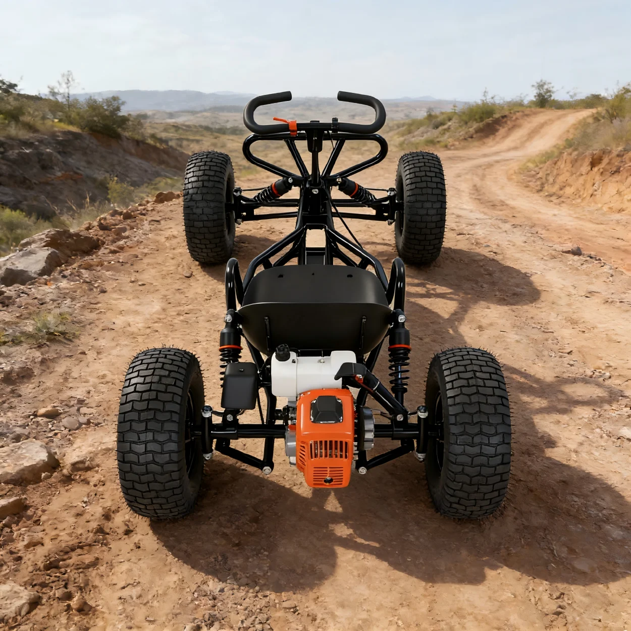 All-Terrain VehicleOff-Road Go-Kart Single Seat Gas-Powered 4-Wheel Tubular Frame Adult Racing Buggy 4-Stroke Outdoor Fuel Pedal - view 2