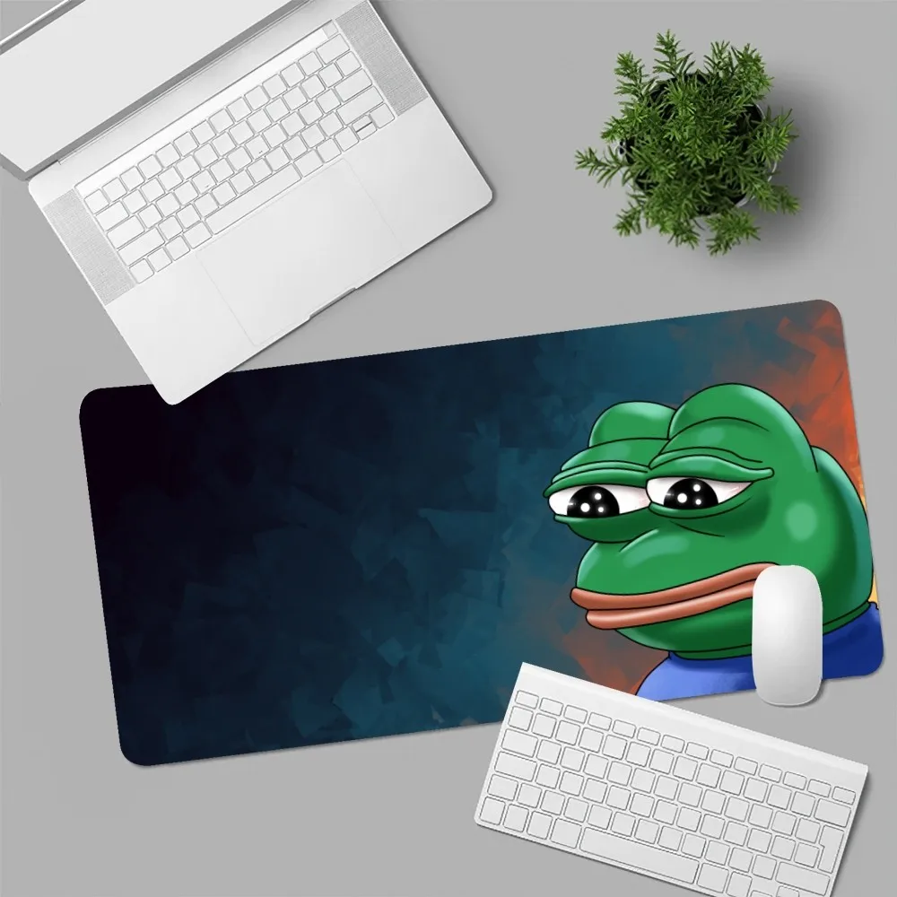 Imagem -04 - Cartoon P-pepe Sad Frog Mousepad Computador Laptop Gamer Pad pc Acessórios para Jogos Tapetes de Mesa